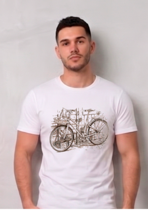 Sketch-Style Bicycle Tee